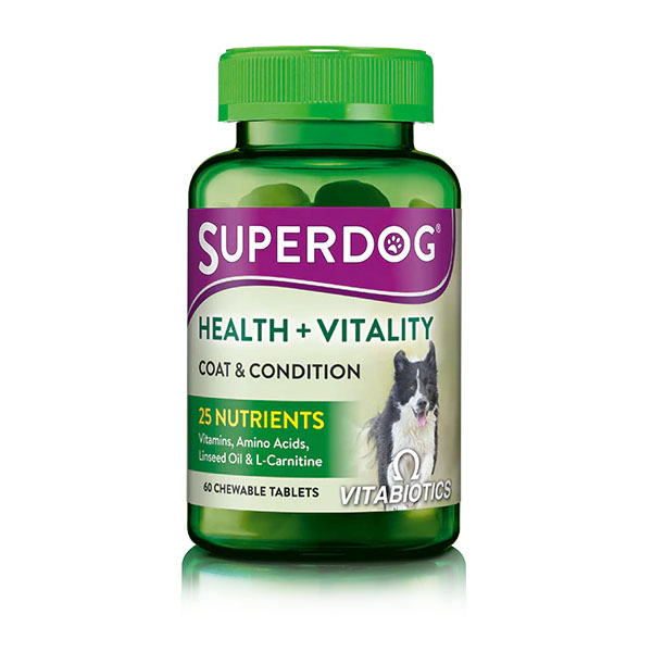 قرص مکمل سگ ویتابیوتیکس SuperDog Health Vitality