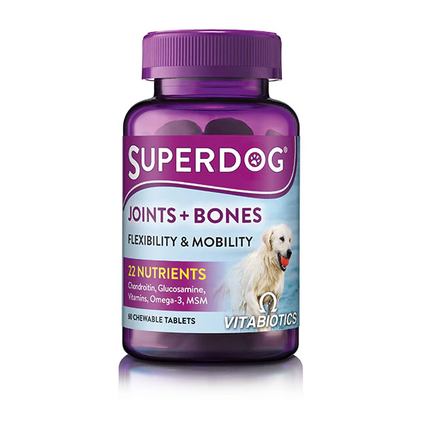قرص مکمل سگ ویتابیوتیکس SuperDog Joints Bones