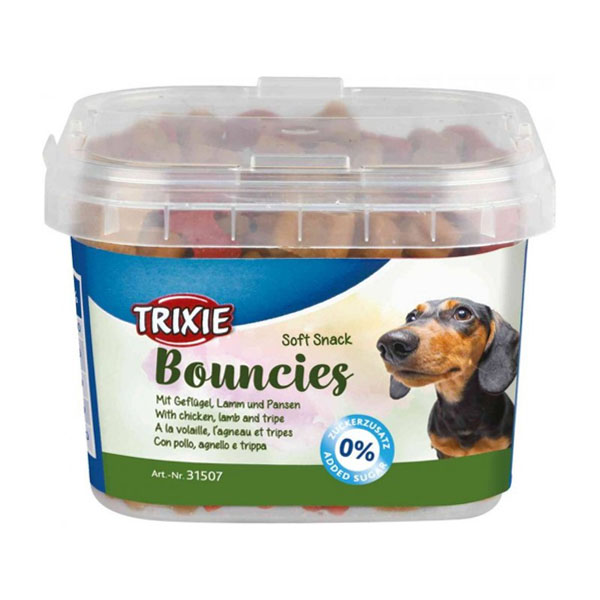 تشویقی سطلی 140 گرمی مرغ و بره و سیرابی Trixie