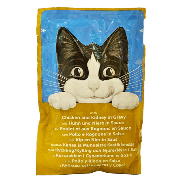 پوچ گربه بالغ 85 گرمی طعم مرغ و جگر  در سس Felix