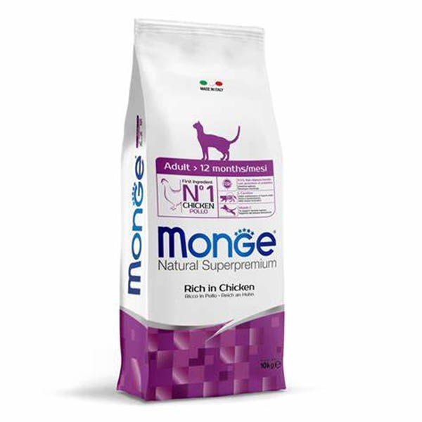 غذای خشک گربه بالغ طعم مرغ ۱۰ کیلویی Monge