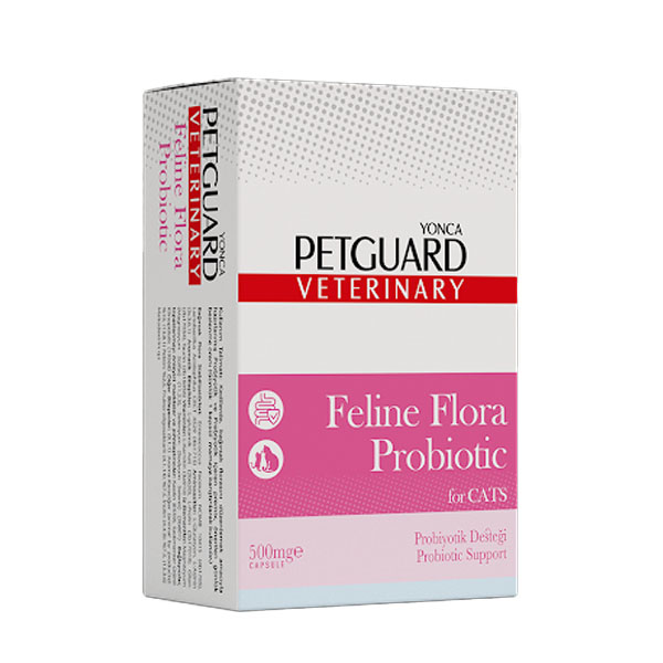 باکس پودر پروبیوتیک گربه 30 عدد ساشه 2 گرمی Petguard