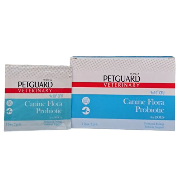 باکس پودر پروبیوتیک سگ 30 عدد ساشه 2 گرمی Petguard