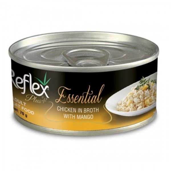 کنسرو نچرال گربه بالغ 70 گرمی مرغ و انبه Reflex