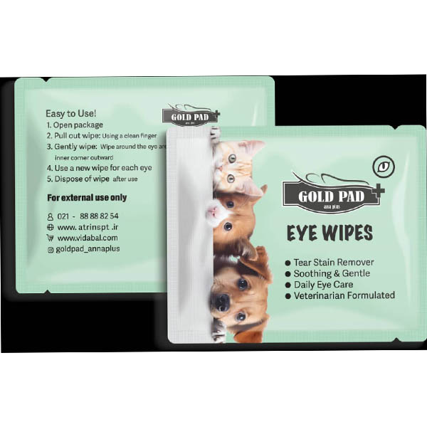 پک دستمال مرطوب چشم 100 عددی Gold pad
