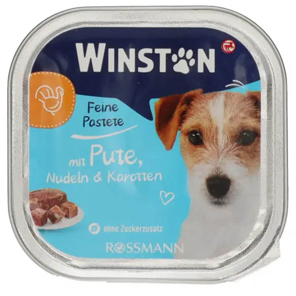 ووم سگ طعم بوقلمون و نودل و هویج winston 300gr
