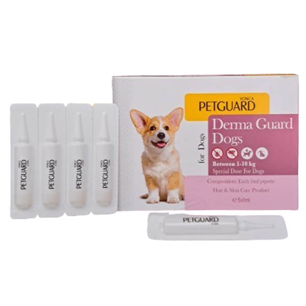 قطره ضد کک و کنه برای وزن 1 تا 10 کیلوگرم Petguard