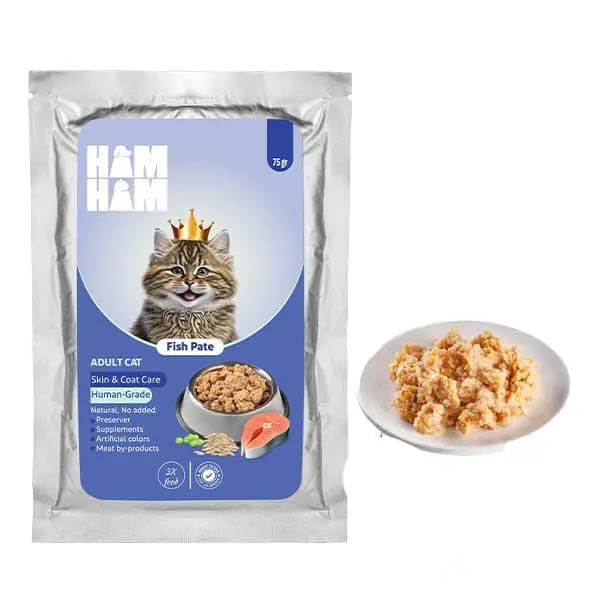 پوچ گربه ماهی پته 75 گرمی HAM HAM