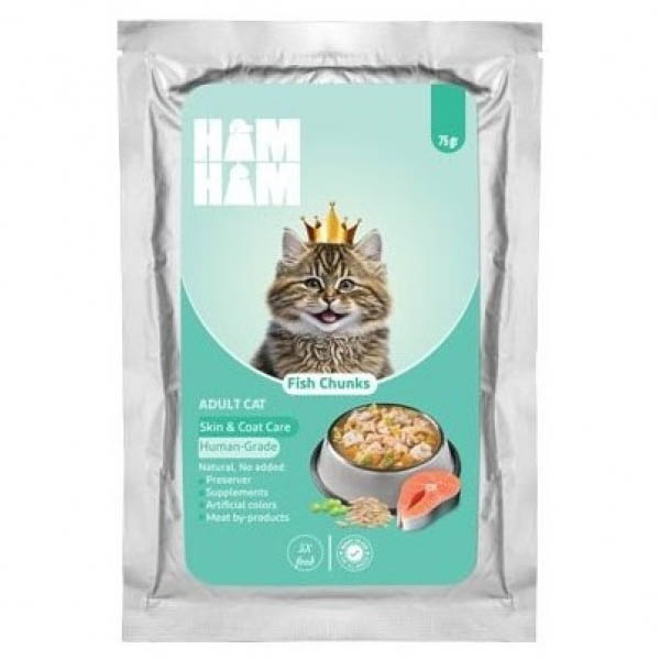 پوچ گربه ماهی چانکی 75 گرمی HAM HAM