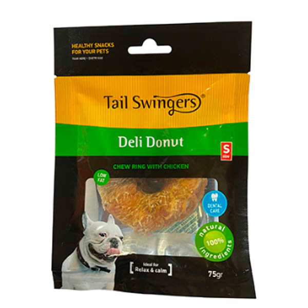 تشویقی دونات مرغ 100گرمی Tail swingers