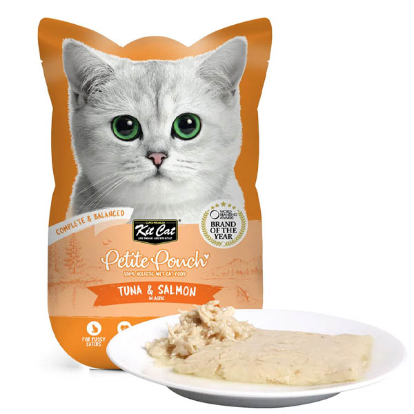 پوچ گربه طعم تن و سالمون 70 گرمی Kit cat