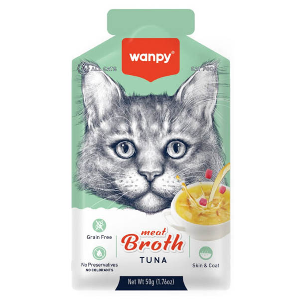 سوپ گربه طعم تن 50 گرمی Wanpy