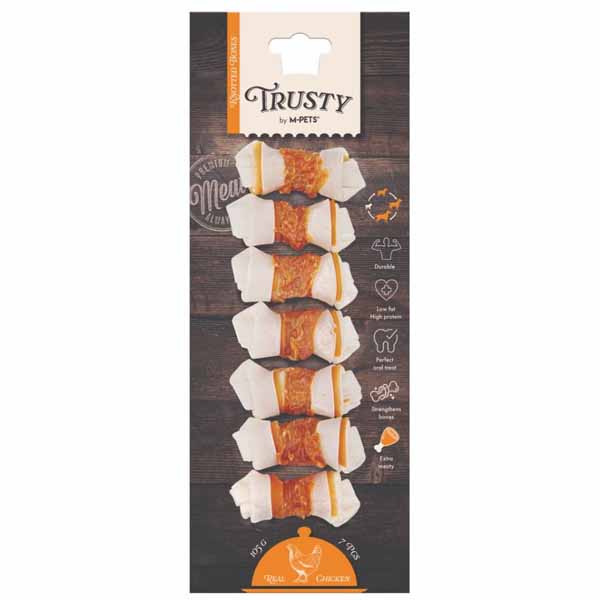 تشویقی دو سر گره سفت طعم مرغ 105 گرمی M-pets