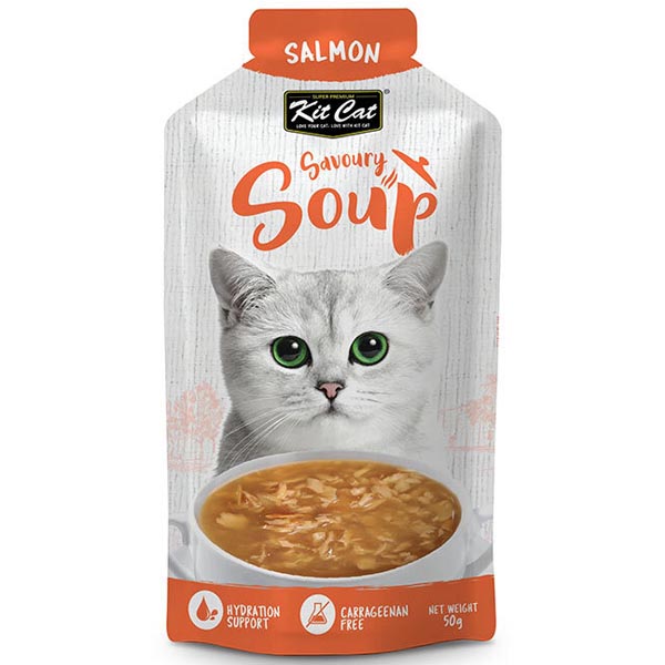 سوپ گربه طعم سالمون 50 گرمی Kit cat