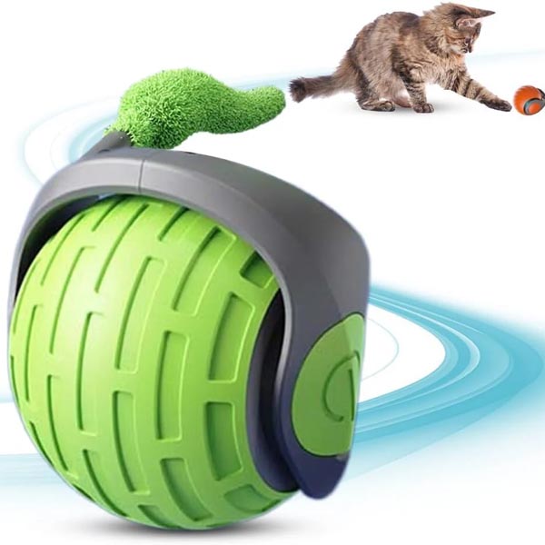 توپ شارژی دم دار teasing cat ball