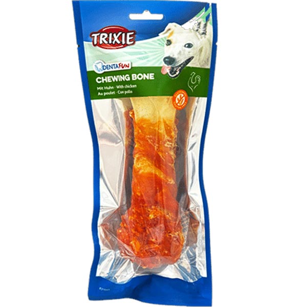 استخوان با دورپیچ مرغ 200 گرمی Chewing bone Trixie