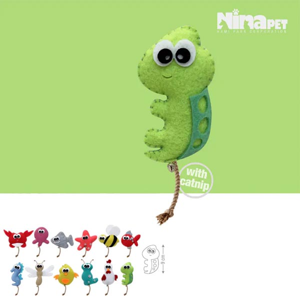 عروسک بازی گربه فلت ninapet