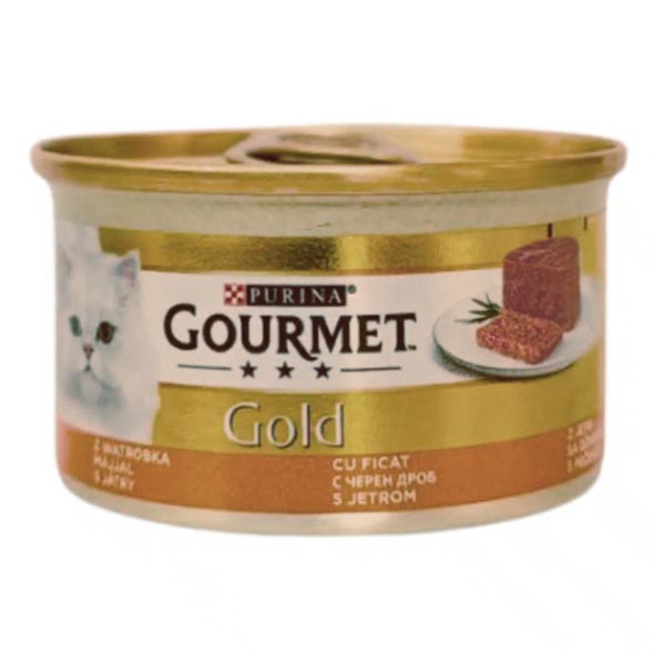 کنسرو گربه جگر پته (آلمانی) 85گرمی Gourmet Gold