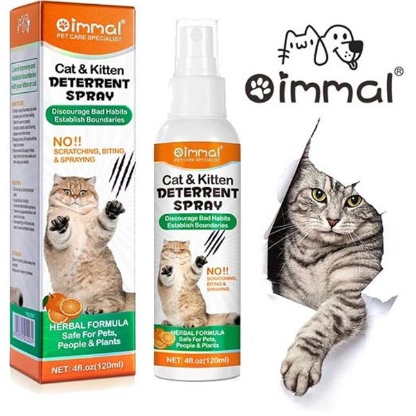 اسپری دور کننده و ضد اسکرچ گربه 120 میل Oimmal