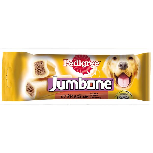 تشویقی سگ جامبون 180گرمی Pedigree Jumbone 