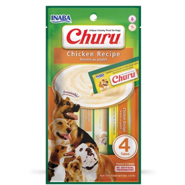 بستنی سگ 4 عددی طعم مرغ INABA churu