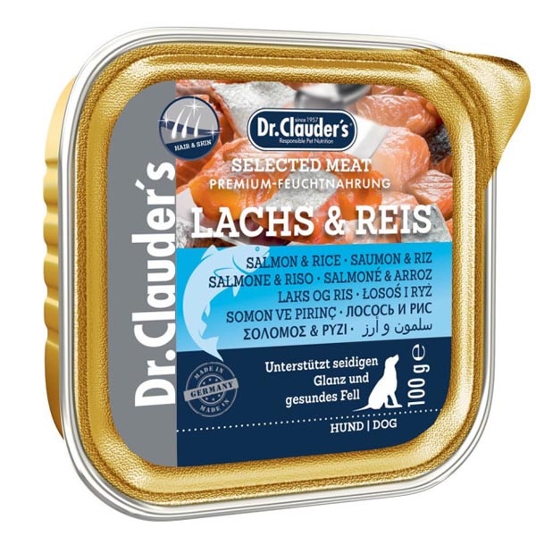 ووم سگ طعم ماهی و برنج 100 گرمی Dr clauders