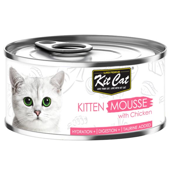 کنسرو بچه گربه موس طعم مرغ Kitcat