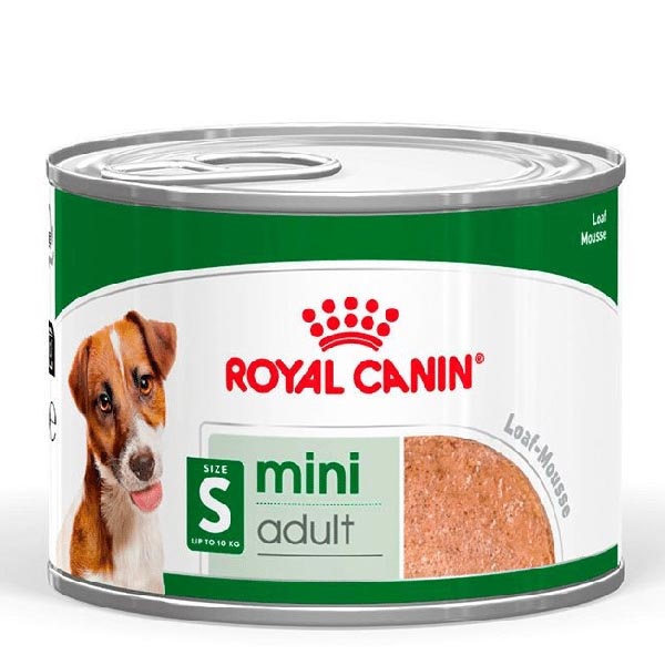 کنسرو سگ بالغ نژاد کوچک 195 گرمی Royal canin mini adult