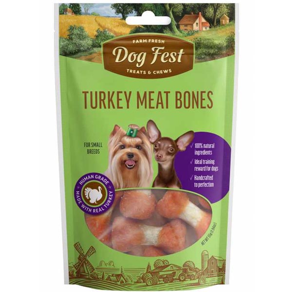 تشویقی دمبلی بوقلمون سایز کوچک 55 گرمی Dog fest