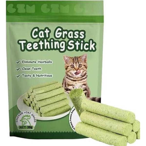 تشویقی مدادی کت نیپ گربه 30 گرمی cat grass teething stick 