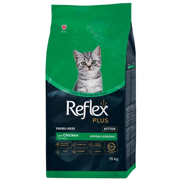 غذای بچه گربه reflex plus 15 kg