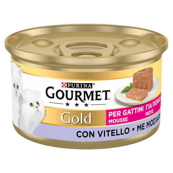 کنسرو بچه گربه پته طعم گوساله  آلمانی Gourmet