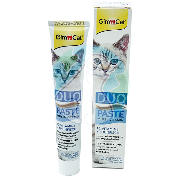 مولتی ویتامین طعم ماهی 50گرمی  dou paste Gimcat 