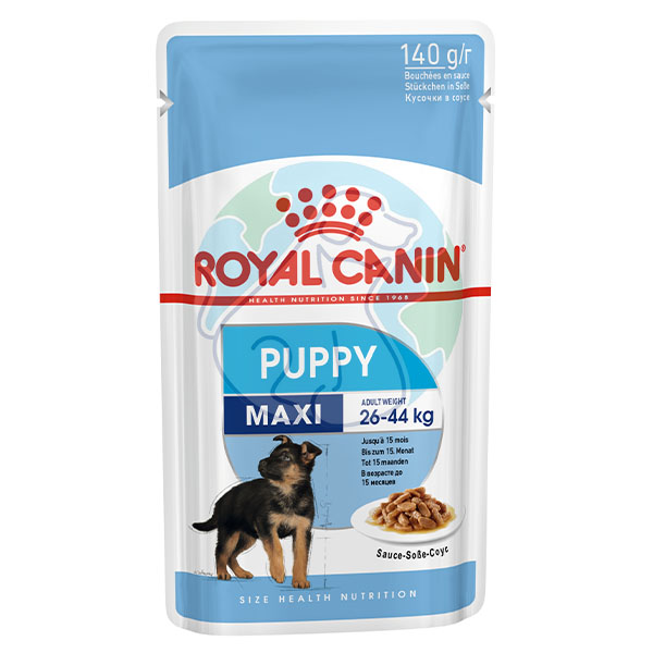 پوچ سگ چانکی 140گرمی Maxi puppy royal canin