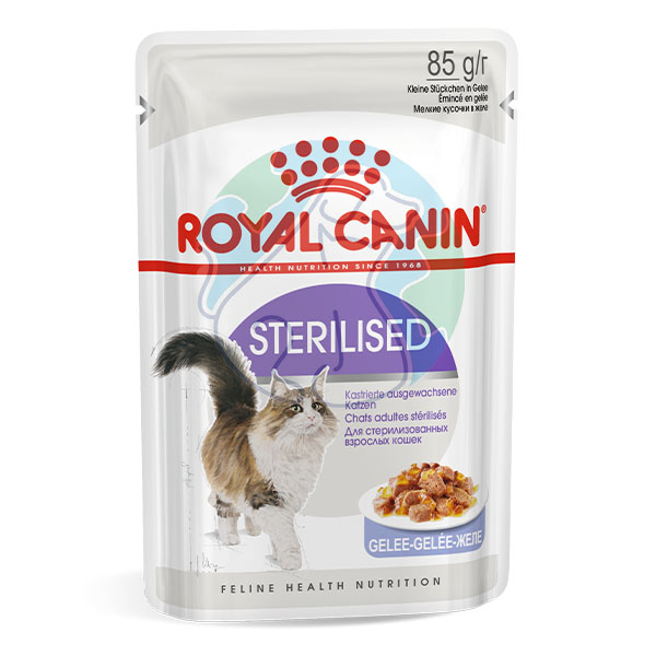 پوچ گربه ژله ای  85گرمی Sterilised royal canin